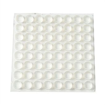 64Pcs 12*4mm Transparent Self Adhesive Silicone Furniture Anti-collision Round Pads Cabinet Door Bumpers Anti-impact Damper Dots