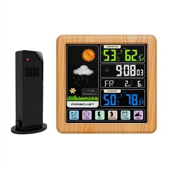 Full Touchs Screen Wireless Weather Clock Indoor Outdoor Temperature Humidity Meter