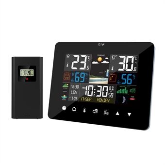 3362G Color Screen Touch Control Clock Weather Station Clock Temperature and Humidity Meter Multifunction Alarm Clock