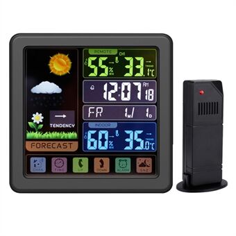 TS-3310 Full Touch LCD Screen Wireless Weather Clock