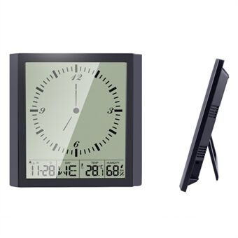 TS-8675 Multifunctional Electronic Wall Clock Intelligent Large Screen Digital Display Alarm Clock Home Thermometer Hygrometer