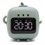 C3 Kid's Alarm Clock Digital Cute Bedside Clock Countdown Function Children's Sleep Trainer Snooze Traning Tool for Boys and Girls