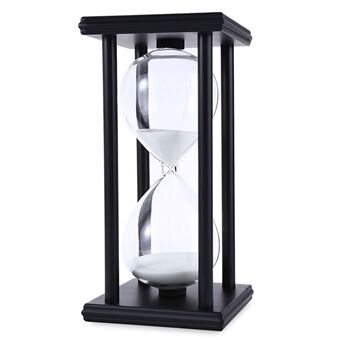 60 Minutes Hourglass Sand Timer Retro Home Decoration with 4 Black Wooden Frames
