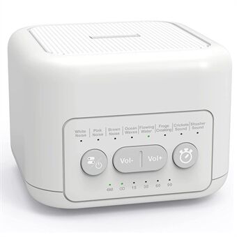 LIELONGREN F0076 Portable White Noise Alarm Clock Multi-functional Mini Alarm Clock for Home Office