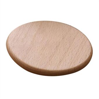 8.8cm Beech Wood Thicken Coaster Kitchen Heat Resistant Cup Mat Pad Dining Table Decor