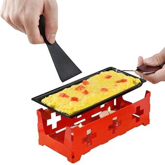 Non-Stick Raclette Grill Set Cheese Melter Pan with Spatula Kitchen Gadgets