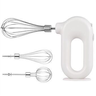 Electric Egg Beater Wireless Handheld Mixer Food Beater Whisk with 4 Speed for Baking Cake Egg Cream Upright Mixer (without FDA Certificate)