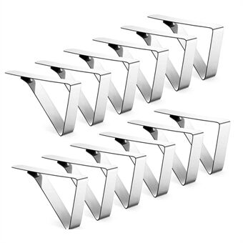 12Pcs Stainless Steel Tablecloth Clips Durable Rust-proof Table Cover Triangle Clamps Garden Picnic Table Cloth Clips