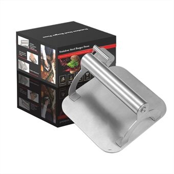 Stainless Steel Burger Press Non-Stick Grill Smasher with Ergonomic Handle for Patty Making Grease Squeezing (without FDA Certification)
