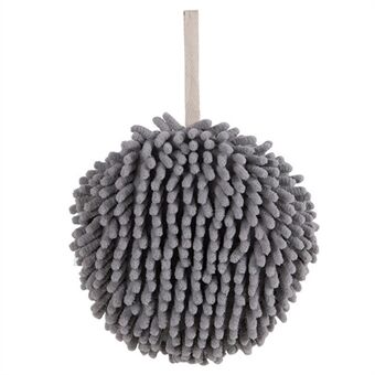 Hanging Hand Towel Pompom Design Water Absorbent Quick Drying Hand Wipe Towel Kitchen Bathroom Supply