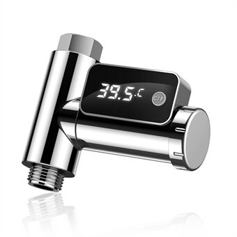 Digital Shower Thermometer Water Temperature Monitor with 360° Rotatable LED Display Screen