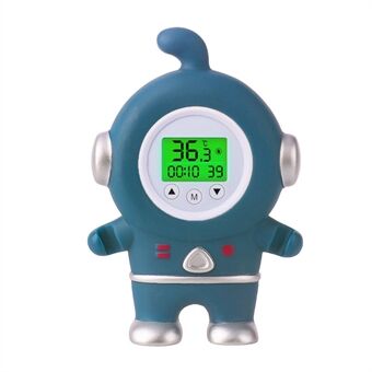 Bath Thermometer Tri-color Backlit Display Lovely Alien Shape Water Temperature Floating Thermometer