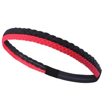 A8 Sports Running Yoga Fitness Braid Headband Unisex Non-Slip Plait Design Hair Band Sweatband