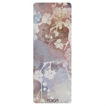 183x68x0.12cm Yoga Mat Stylish Pattern Non-slip Exercise Fitness Rubber Pad for Yoga Pilates Floor Exercises