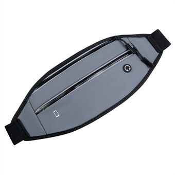 Dual Pocket Zipper Running Waist Bag Waterproof Sport Fanny Pack Phone Keys Storage Pouch