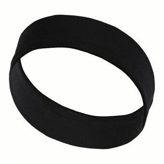 FD065 Solid Color Women Sports Headband Moisture Wicking Elastic Sweatband Hair Band