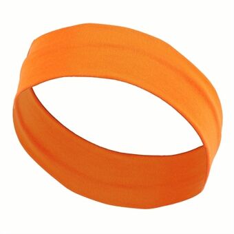 FD065 Solid Color Women Sports Headband Moisture Wicking Elastic Sweatband Hair Band