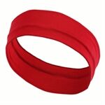 FD065 Solid Color Women Sports Headband Moisture Wicking Elastic Sweatband Hair Band