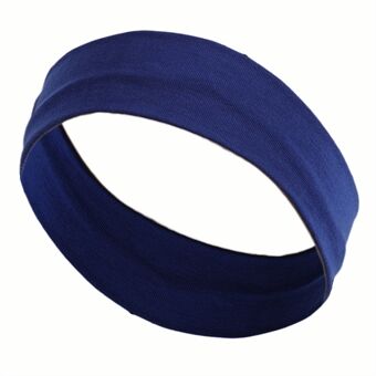 FD065 Solid Color Women Sports Headband Moisture Wicking Elastic Sweatband Hair Band