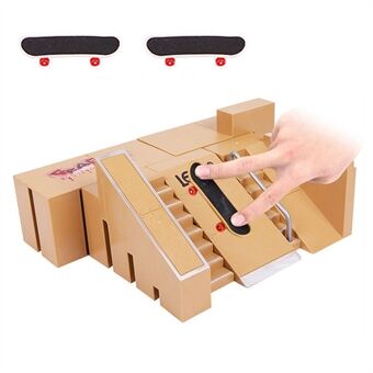 Mini Alloy Finger Skating Board Skate Park Kit Venue Combination Toys