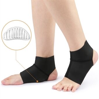 1 Pair of Compression Arch Support Brace with Gel Ankle Protector for Ankle Arch Pain Relief