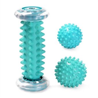 For Hand Leg Back Pain Foot Deep Tissue Recovery Massage Roller with Spiky Massage Ball