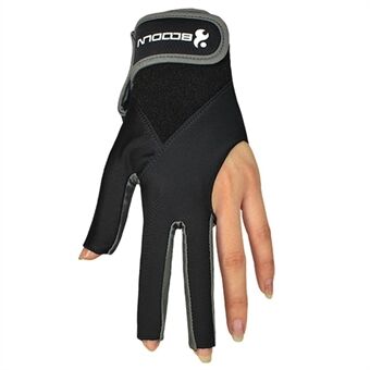 3 Fingers Show Gloves Left Hands Gloves for Billiard Shooters Carom Pool Snooker Cue Sport - Blue/M