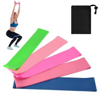 5Pcs Resistance Loop Exercise Bands Hip Booty Bands Home Workout Equipment for Strength Training, Stretching, Booty Building