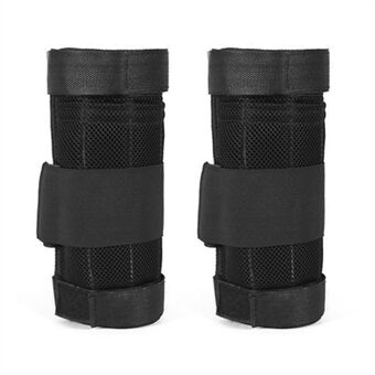 2 Packs Adjustable Ankle Weights Max Loading 16kg Modularized Leg Weight Straps for Yoga, Walking, Running, Aerobics (Empty)