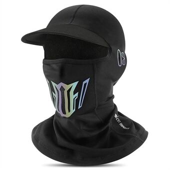 WEST BIKING YP0201337 Windproof Cycling Scarf Sun Visor Hat Thermal Neck Gaiter Warm Breathable Neck Cover with Cap Brim