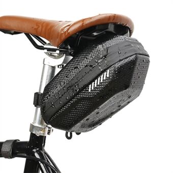 Bicycle Bag Carbon Skin Waterproof Mountain Bike Large Capacity Hard Shell Saddle Bag