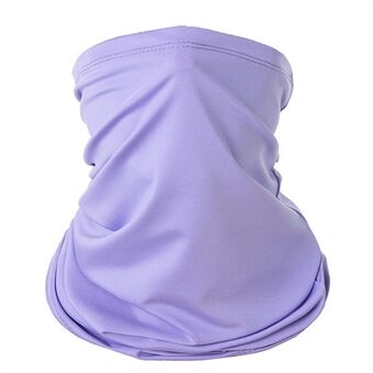 Dust and Sun Protection Summer Outdoor Cycling Half Face Mask Solid Color Ice Silk Elastic Neck Gaiter