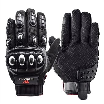 WOSAWE BST-017 1 Pair Full Finger Racing Gloves Cross-country Motorcycle Hard Shell Anti-fall Protection Gloves Mittens