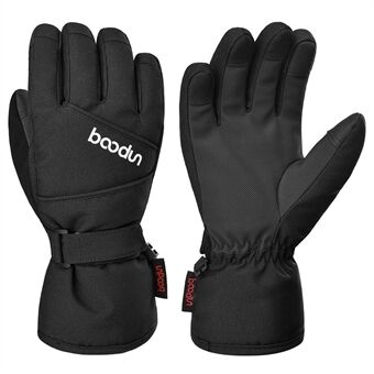 BOODUN 1383 1 Pair Outdoor Sports Kids Gloves Full Finger Anti-slip Mittens for Skiing Cycling