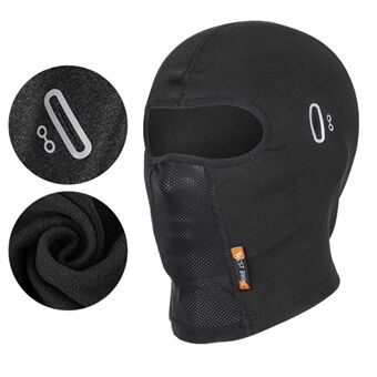 WEST BIKING Winter Thermal Cycling Headgear Windproof Mask Scarf with Reflective Glasses Hole