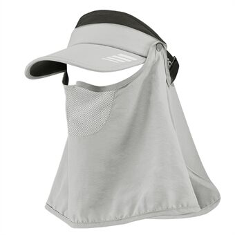 ROCKBROS LF7597 Summer Anti-UV Open Top Cycling Hat with Detachable Face Mask