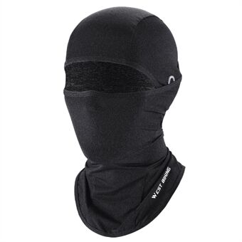 WEST BIKING YP0201359 Summer Outdoor Cycling Ice Silk Head Scarf Breathable Sun-proof Face Cover Neck Gaiter with Glasses Hole