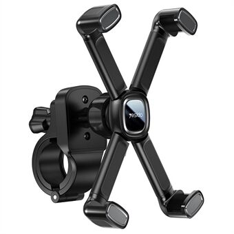 YESIDO C191 Universal Bicycle Handlebar Phone Holder Rack 360-degree Rotatable Motorcycle Scooter Smartphone X-shape Stand Cycling Accessories