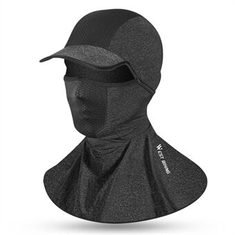 WEST BIKING YP0201304 Outdoor Bike Cycling Sunproof Breathable Cap Scarf Face Cover Headgear with Brim