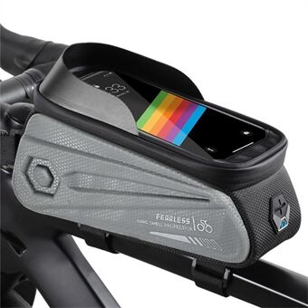WEST BIKING Waterproof Bicycle Front Tube Bag for 7.0inch Touch Screen Phone