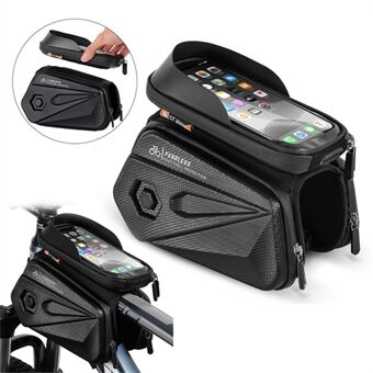 WEST BIKING 6.5inch Touch Screen Phone Bag Waterproof MTB Road Bike Top Tube Frame Bag