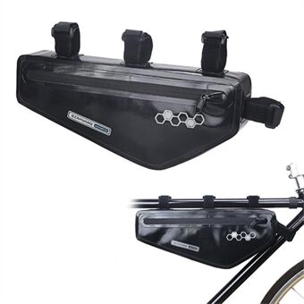 1.5L Bicycle Waterproof EVA Triangle Bag Mountain Bike Front Frame Storage Bag