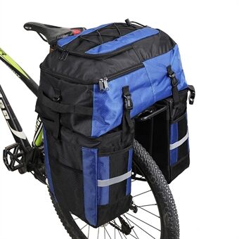 RHINOWALK 3 in 1 60L Bicycle MTB Bike Bag Large Capacity Rear Rack Seat Tail Pannier Pack Cycling Bag
