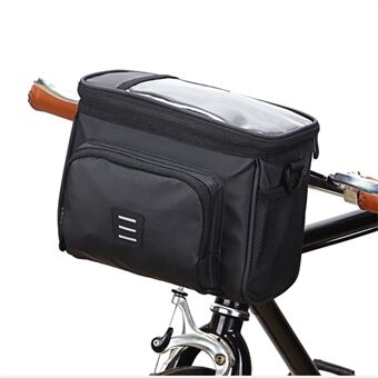 5L PVC Bike Waterproof Storage Bag Touch Screen Phone Pocket Insulation Bicycle Handlebar Front Bag