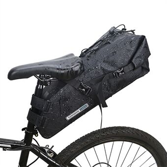 RZAHUAHU Cycling Bicycle Seat Saddle Bag Large Capacity Waterproof Reflective Bike Tail Storage Bag