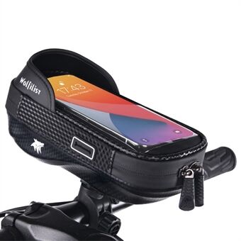 WOLFILIST C1101 Bicycle Handlebar Bag Rain-proof Touch Screen Phone Pouch Bike Cycling Storage Bag