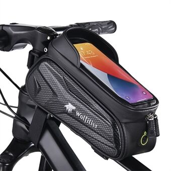 WOLFILIST S002 Waterproof Bicycle Top Tube Bag Cycling Touch Screen Phone Pouch Bike Front Beam Storage Bag