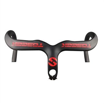 TOSEEK 120x400mm Full Carbon Fiber Handlebar Cycling Bicycle Armrest Handle Bar Bike Drop Bar