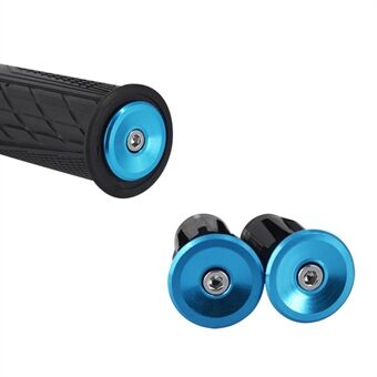 LUNJE 1 Pair Aluminum Handlebar End Plugs 23.3mm Handlebar Caps Bar End Caps for Road Bike Mountain Bike