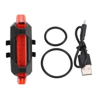 CYCLINGBOX BG-918 USB Rechargeable Bicycle Tail Light Mountain Road Bike Safety Warning Light Rear Lamp